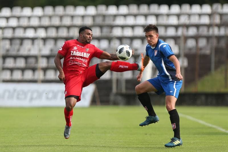 Football. Sparing. Zaglebie Sosnowiec - Sleza Wroclaw. 16.07.2018
