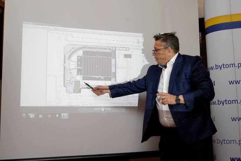 Football. Polonia Bytom. Press Conference. 17.10.2018