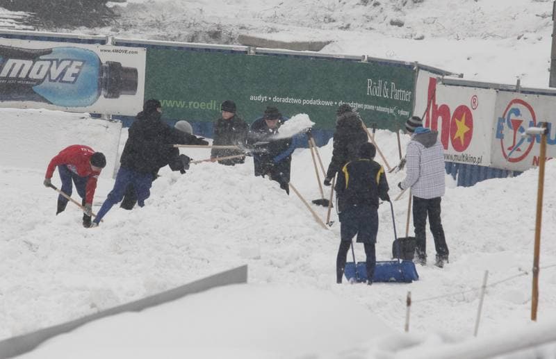 Football. Gornik Zabrze. Training. 17.02.2012