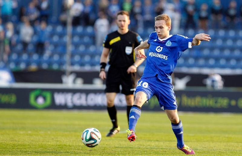 Football. T-Mobile Ekstraklasa. Ruch Chorzow - Cracovia Krakow. 10.04.2015