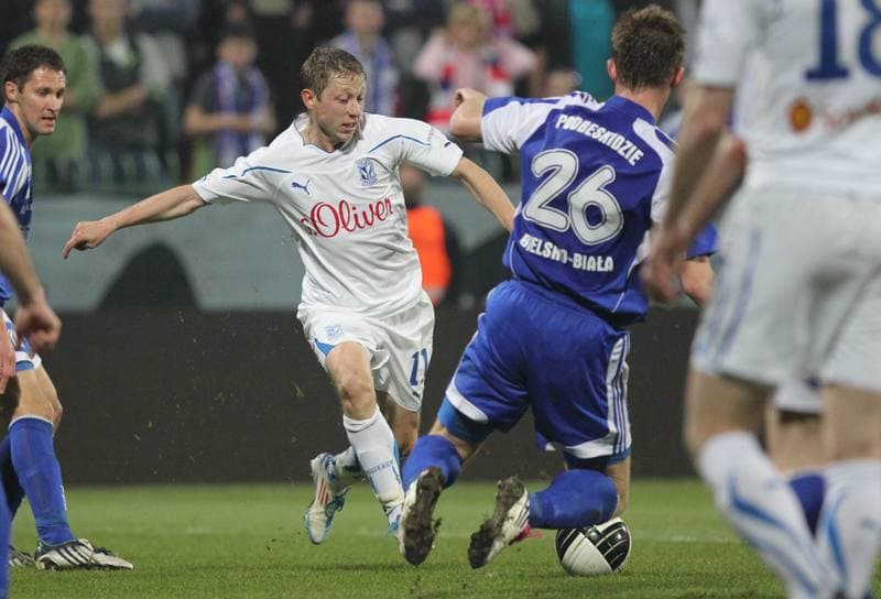 Football. Bytom I liga. Ruch Radzionkow - Odra Wodzislaw Slaski. 17.04.2011