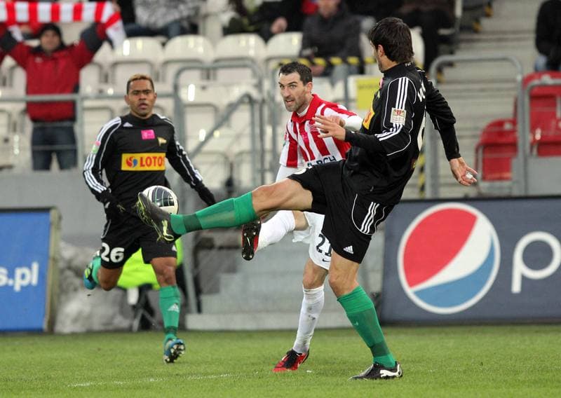 Football. T-Mobile Ekstraklasa. Cracovia Krakow - Lechia Gdansk. 18.02.2012
