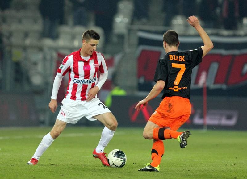Football. T-Mobile Ekstraklasa. Cracovia Krakow - Zaglebie Lubin. 02.03.2012