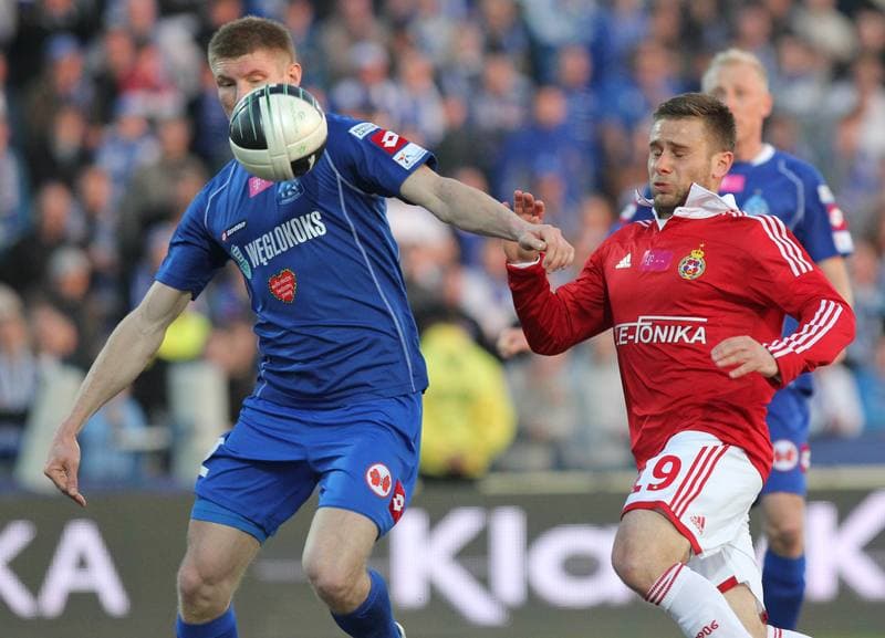 Football. T-Mobile Ekstraklasa. Ruch Chorzow - Wisla Krakow. 25.03.2012