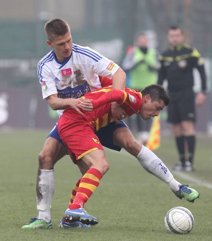 Football. T-Mobile Ekstraklasa. Podbeskidzie Bielsko-Biala - Jagiellonia Bialystok. 01.08.2011