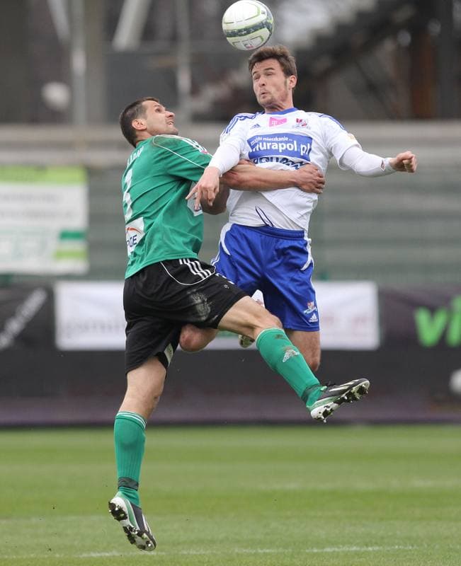 Football. T-Mobile Ekstraklasa. Podbeskidzie Bielsko-Biala - GKS Belchatow. 20.04.2013