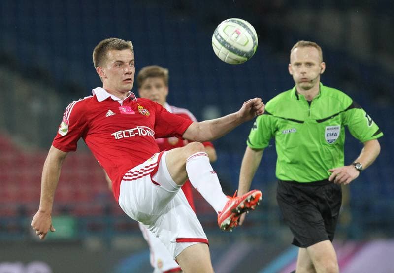 Football. T-Mobile Ekstraklasa. Wisla Krakow - Widzew Lodz. 26.04.2013