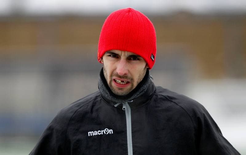 Football. GKS Katowice. Training. 24.01.2014