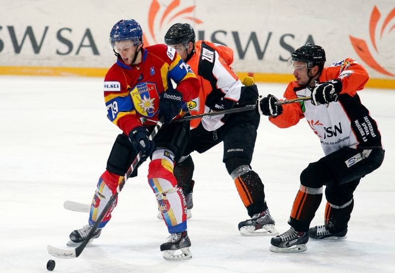 Ice Hockey. Polska Hokej Liga. JKH GKS Jastrzebie - Podhale Nowy Targ. 29.01.2014