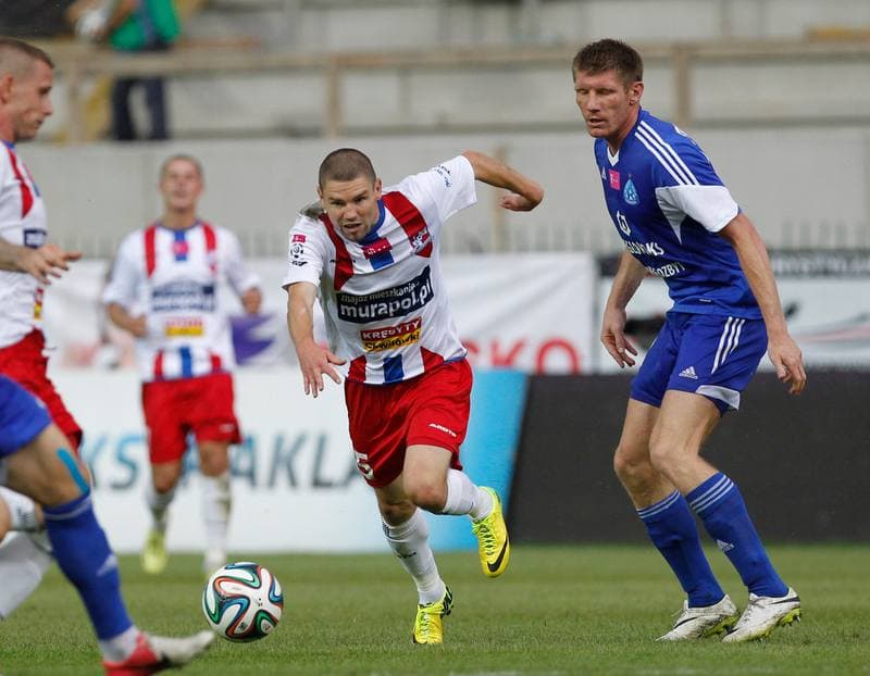 Football. T-Mobile Ekstraklasa. Podbeskidzie Bielsko Biala - Ruch Chorzow. 03.08.2014