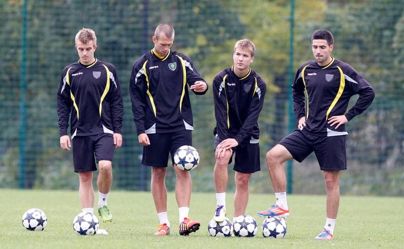 Football. GKS Katowice. Training. 15.01.2015