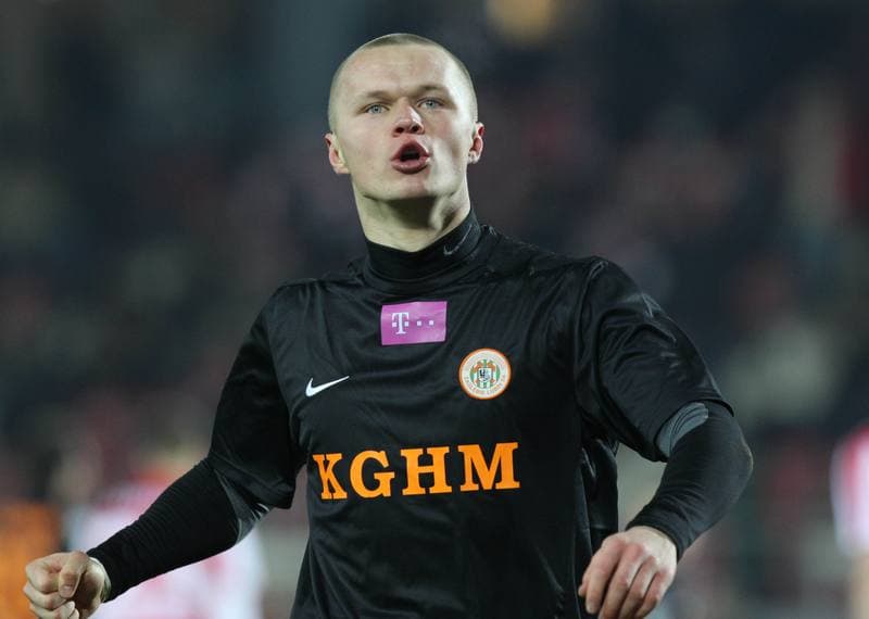 Football. T-Mobile Ekstraklasa. Cracovia Krakow - Zaglebie Lubin. 02.03.2012