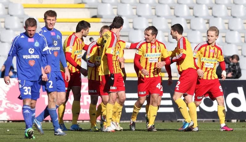 Football. T-mobile Ekstraklasa. Korona Kielce - Ruch Chorzow. 16.03.2013