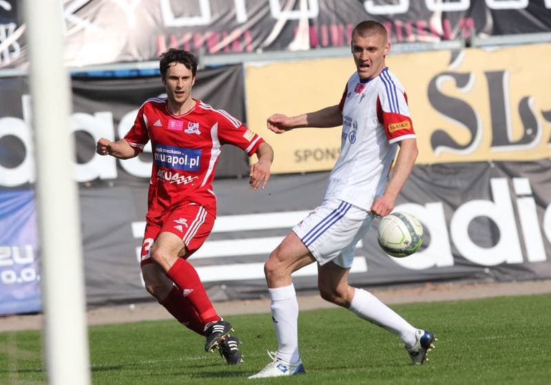 Football. T-Mobile Ekstraklasa. Gornik Zabrze - Podbeskidzie Bielsko-Biala. 14.04.2013