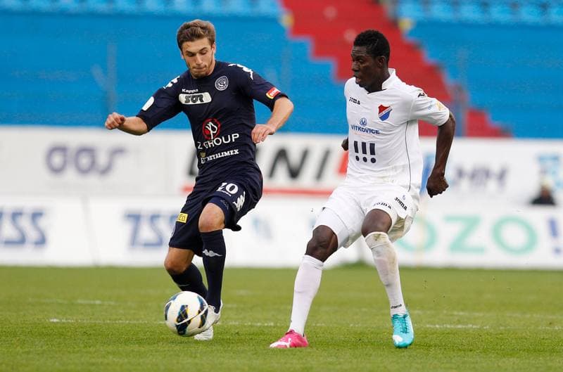 Football. FACR Cup. Banik Ostrava - 1. FC Slovacko. 08.10.2014