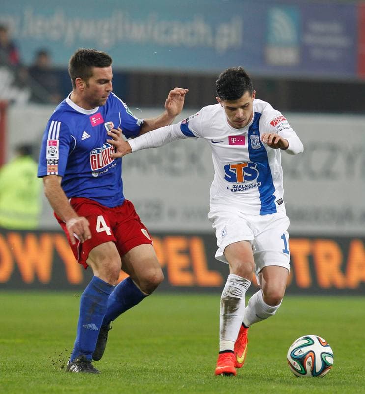 Football. PKO BP Ekstraklasa. Piast Gliwice - Lech Poznan. 20.12.2015