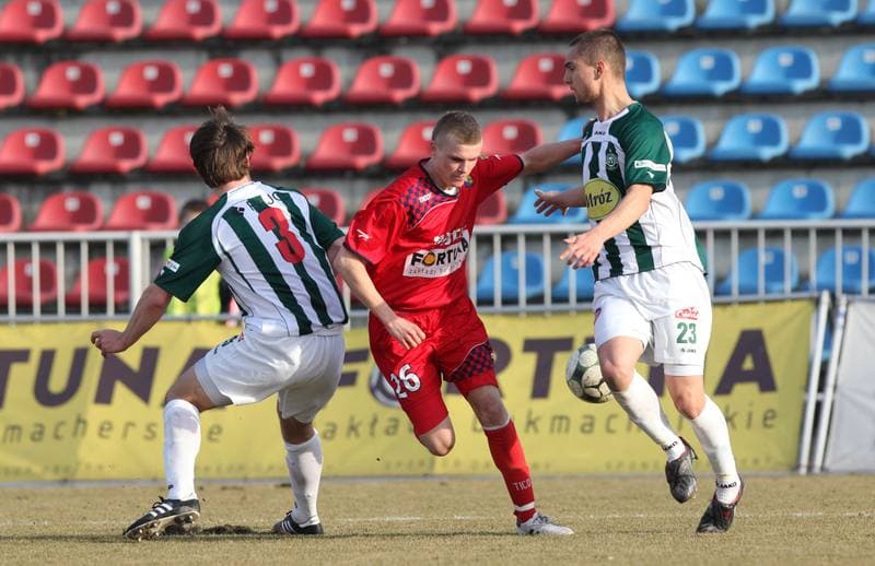 Football. I liga. Odra Wodzislaw Slaski - Warta Poznan. 12.03.2011