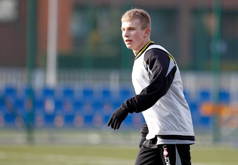 Football. GKS Katowice. Training. 15.01.2015