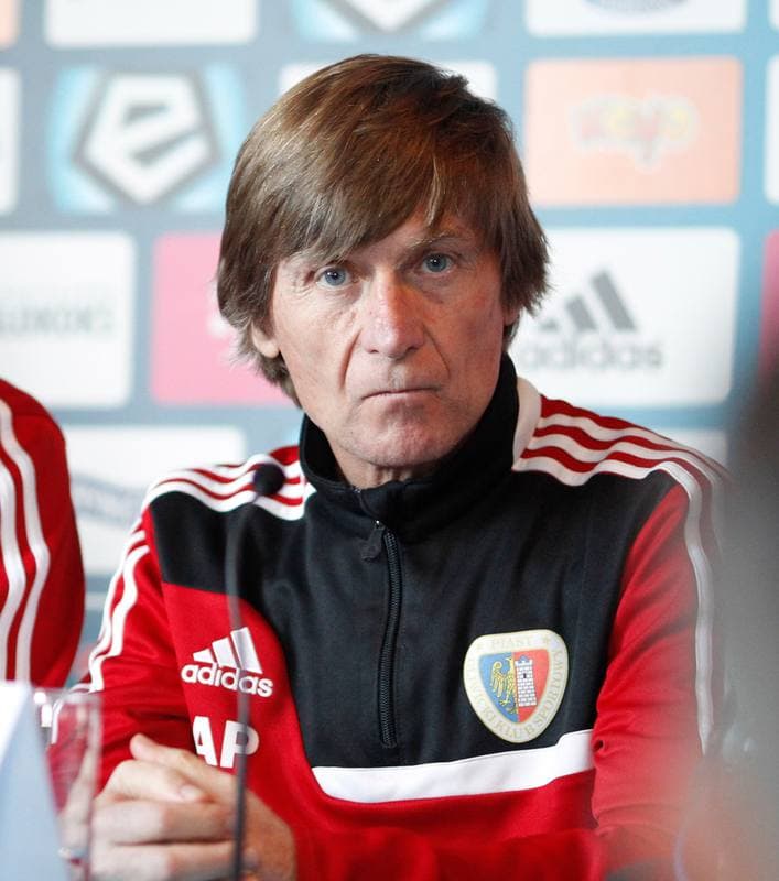 Football. Ruch Chorzow. Press Conference. 12.02.2015