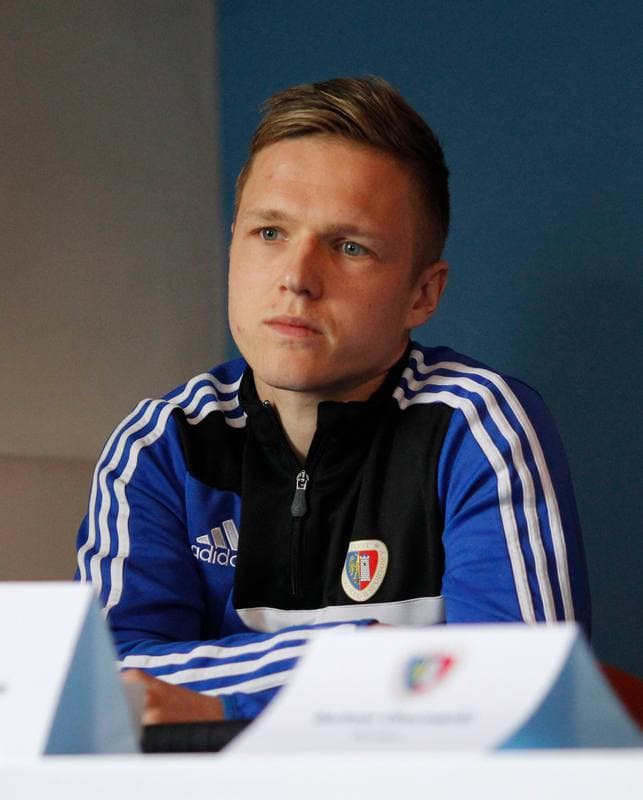 Football. Ruch Chorzow. Press Conference. 12.02.2015