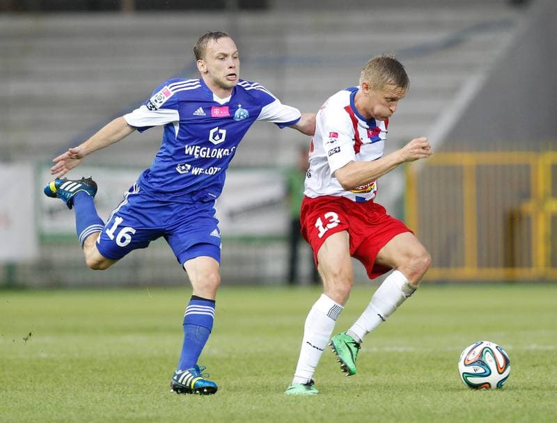 Football. T-Mobile Ekstraklasa. Podbeskidzie Bielsko Biala - Ruch Chorzow. 03.08.2014