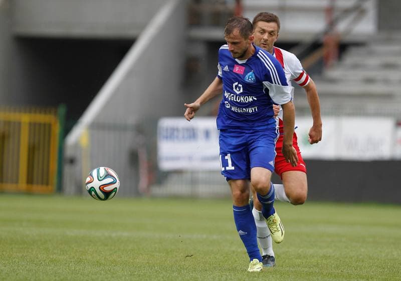 Football. T-Mobile Ekstraklasa. Podbeskidzie Bielsko Biala - Ruch Chorzow. 03.08.2014