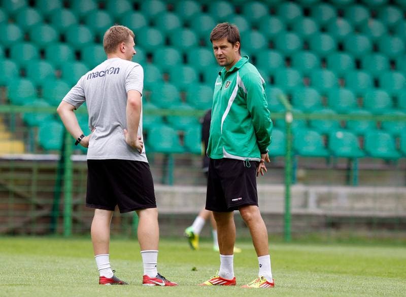 Football. GKS Katowice. Training. 15.01.2015