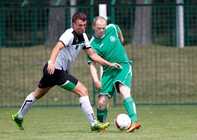 Football. III Liga Opolsko - Slaska. Grunwald Ruda Slaska - GKS Jastrzebie. 09.08.2014