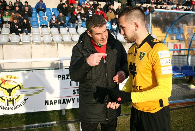Football. I Liga. Wigry Suwalki - GKS Katowice. 04.04.2015