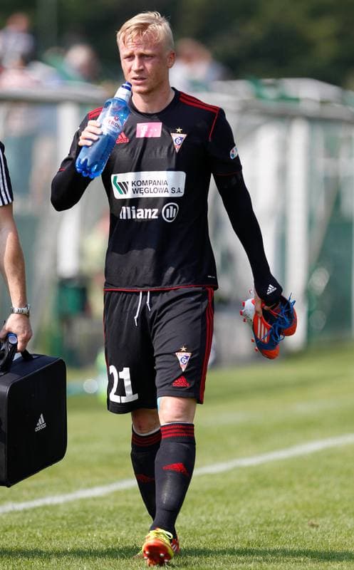 Football. III Liga. Grunwald Ruda Slaska - Gornik II Zabrze. 06.09.2014