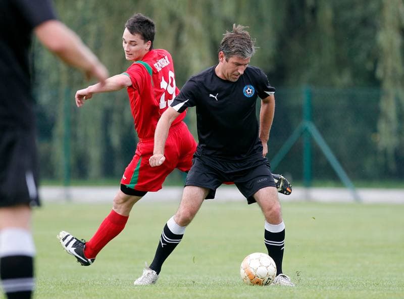 Football. Friendly Match. Strazak Mikolow - Reprezentacja Slaska Oldboyow. 09.09.2014