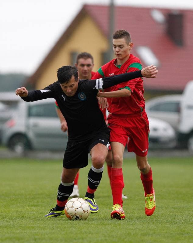Football. Friendly Match. Strazak Mikolow - Reprezentacja Slaska Oldboyow. 09.09.2014