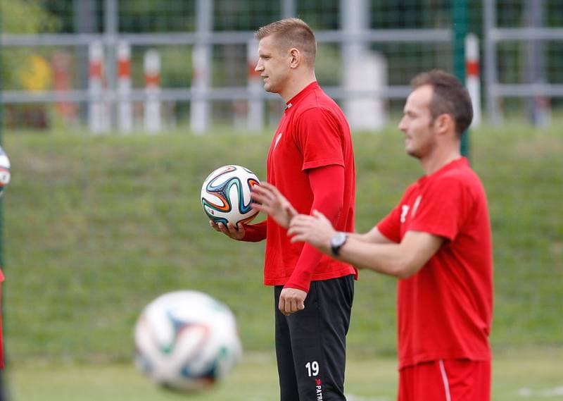 Football. Zaglebie Sosnowiec. Training. 25.06.2015