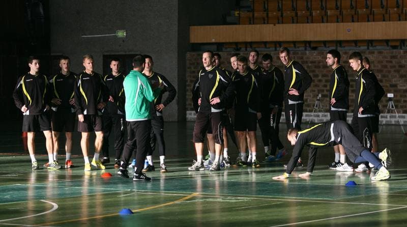 Football. GKS Katowice. Training. 15.01.2015