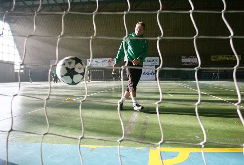 Football. GKS Katowice. Training. 15.01.2015