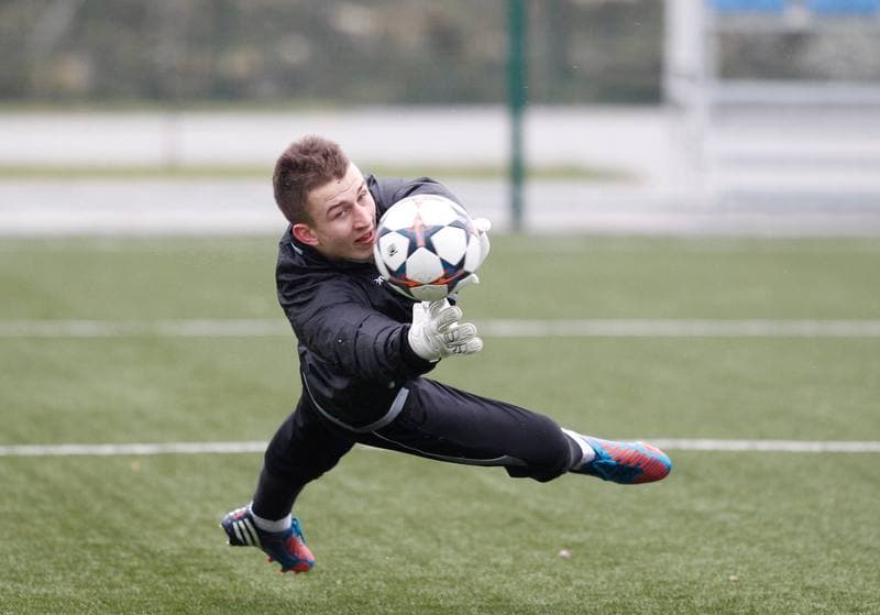 Football. GKS Katowice. Training. 15.01.2015