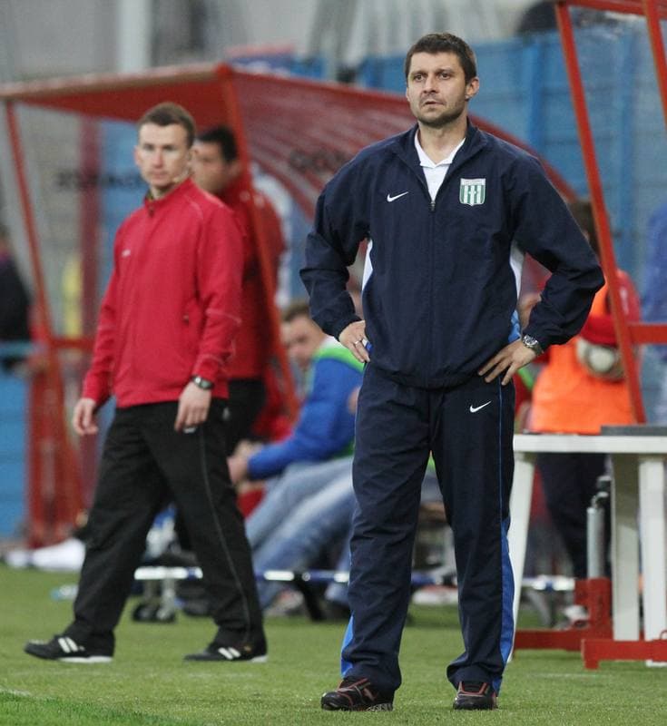 Football. I liga. Piast Gliwice - Olimpia Grudziadz. 22.04.2012