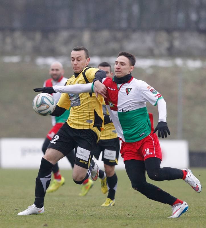 Football. Friendly Match. Zaglebie Sosnowiec - Sandecja Nowy Sacz. 25.02.2015