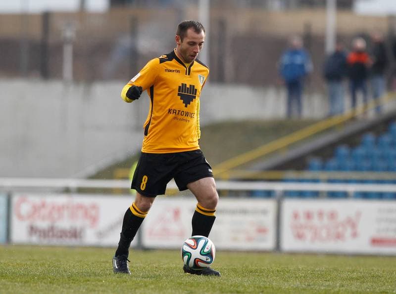 Football. I Liga. Wigry Suwalki - GKS Katowice. 04.04.2015