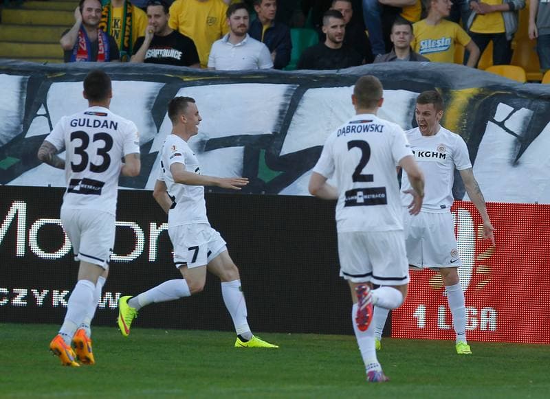 Football. I Liga. GKS Katowice - Zaglebie Lubin. 25.04.2015