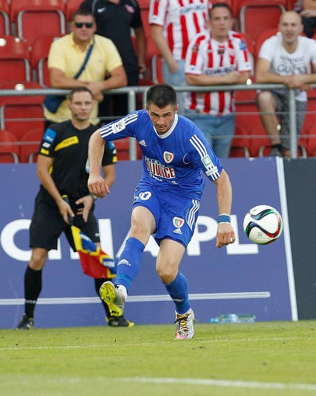 Football. T-Mobile Ekstraklasa. Cracovia Krakow - Piast Gliwice. 13.03.2015