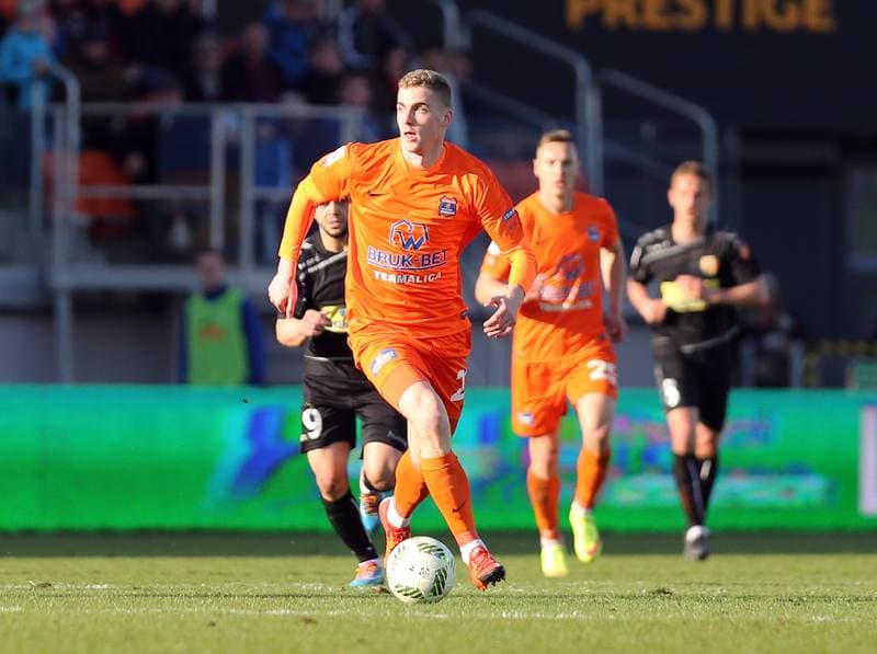 Football. PKO BP Ekstraklasa. Termalica Bruk-Bet Nieciecza - Korona Kielce. 02.04.2016