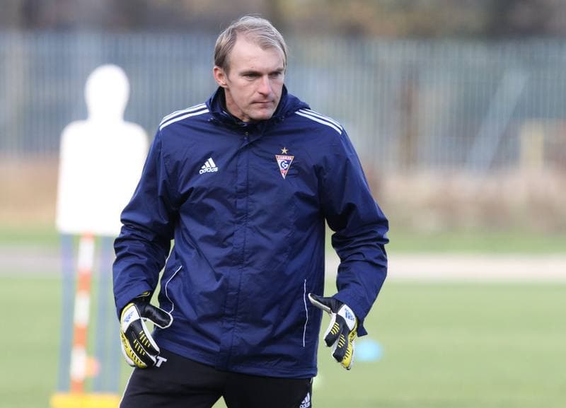 Football. Gornik Zabrze. Training. 01.11.2013