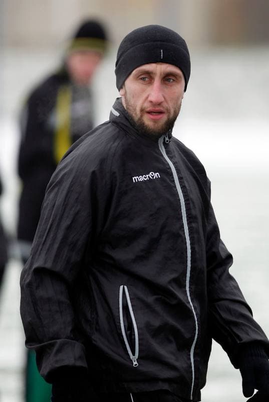Football. GKS Katowice. Training. 24.01.2014