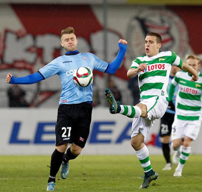 Football. T-Mobile Ekstraklasa. Cracovia Krakow - Lechia Gdansk. 04.12.2013
