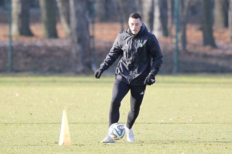 Football. GKS Katowice. Training. 15.01.2015