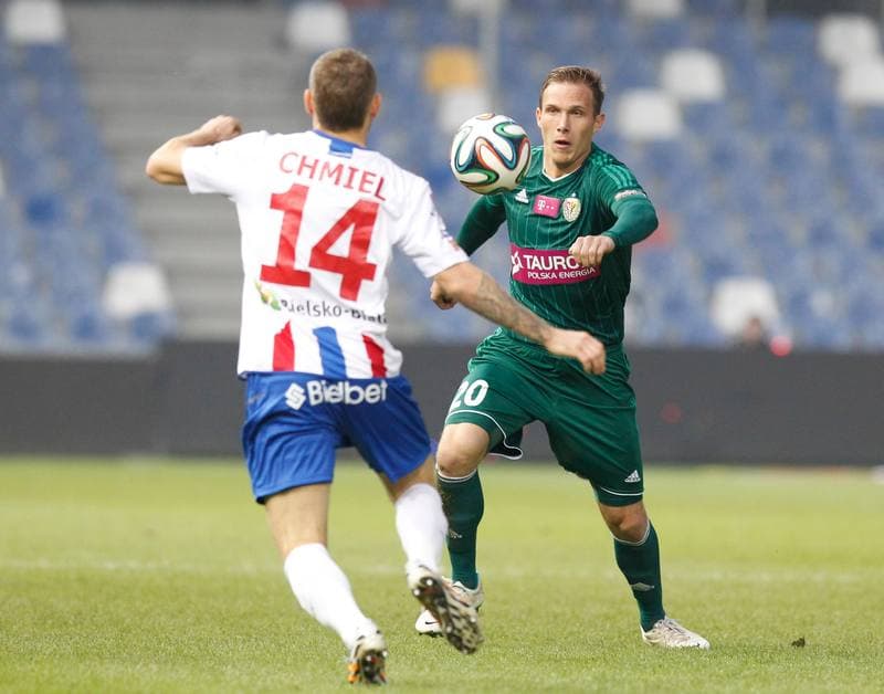 Football. PKO BP Ekstraklasa. Podbeskidzie Bielsko Biala - Slask Wroclaw. 21.12.2015