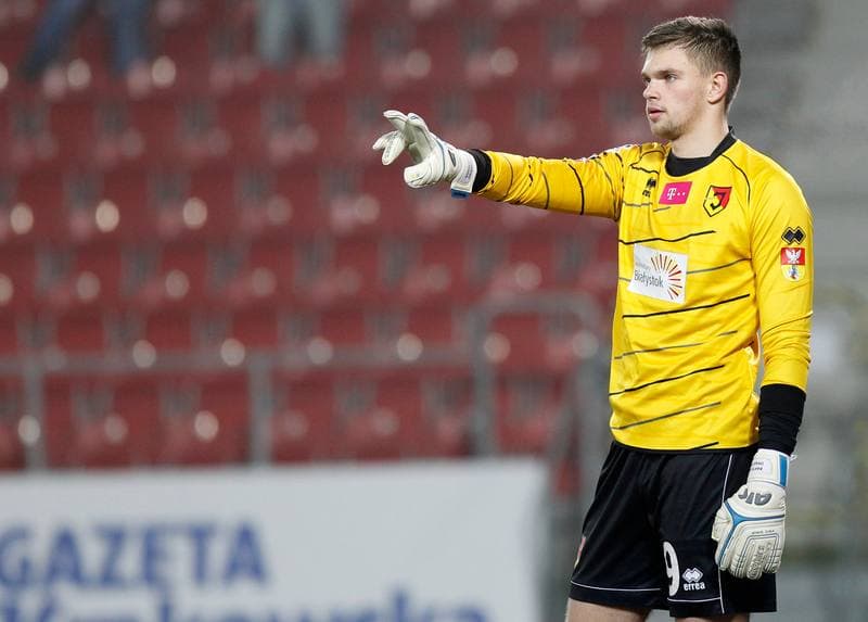 Football. T-Mobile Ekstraklasa. Cracovia Krakow - Jagiellonia Bialystok. 06.12.2014