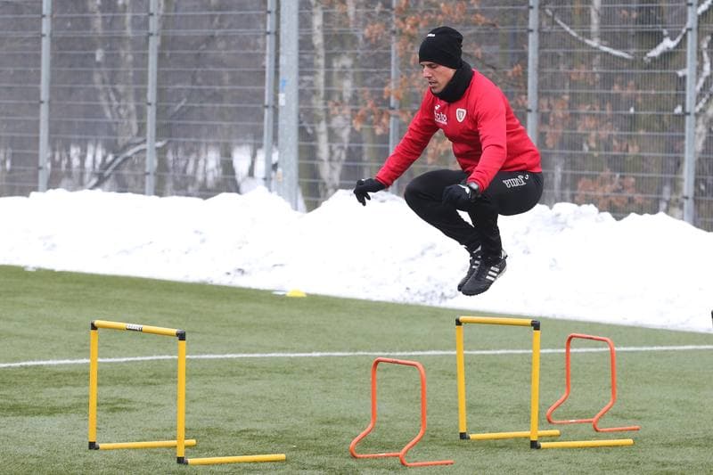 Football. Piast Gliwice. Training. 02.02.2017