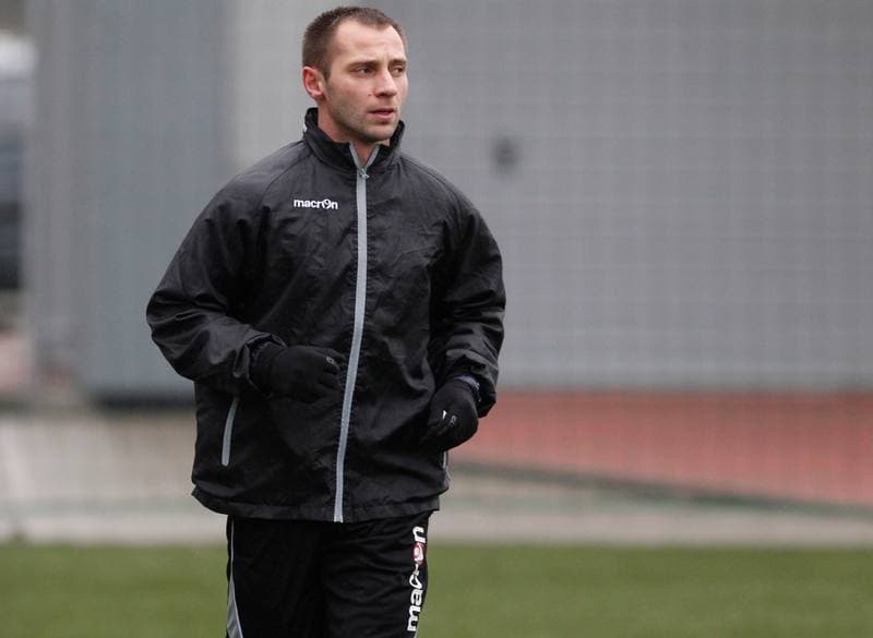 Football. GKS Katowice. Training. 15.01.2015